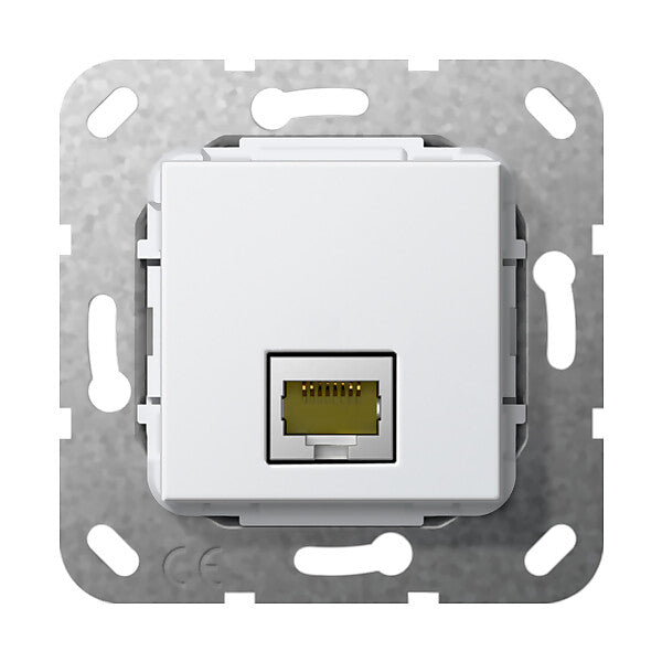 Gira Modular Jack RJ45 Cat6A rws Gender Changer 569503
